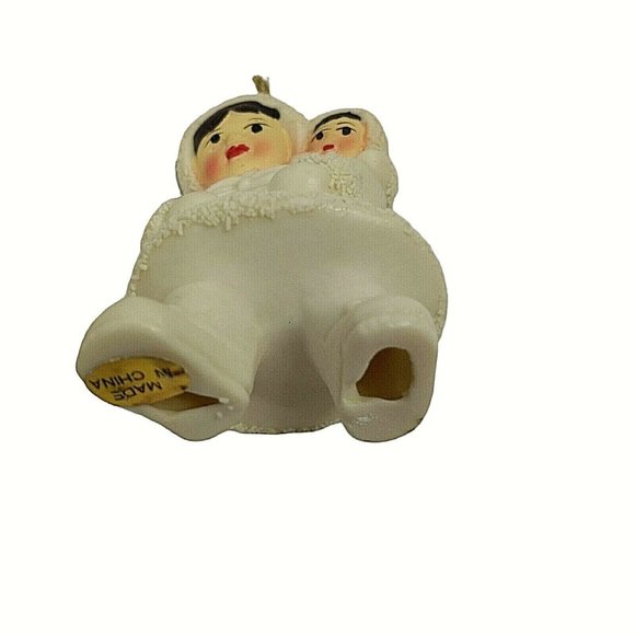 Christmas Ornaments Arctic Kids of Alaska Inuit Lot of 6 Winter White 3" - Picture 8 of 8